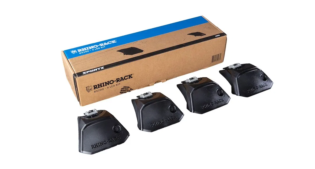 RX200-4 – RHINO RACK Roof Rack Mounting Kit, Works With Rhino-Rack Vortex™ Bars And Pioneer™ Platforms Black With Fou...